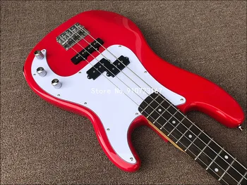 2020 m. Aukštos kokybės 4 Stygų Bosinė gitara Elektrinė Gitara,Raudonos spalvos dažais Bosinė Gitara,nemokamas pristatymas