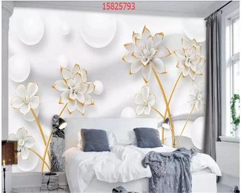 Beibehang Užsakymą mados kūrybos 3D stereo paprasta papuošalai gėlių, medžių vynmedžio TV foną, sienos, namo apdailos tapetai behang