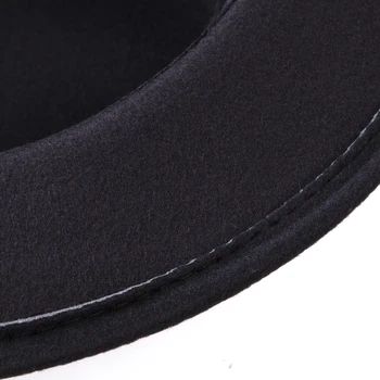 2020 Naujas Mados Moteriški Vyrai Unisex Vilnos Skrybėlę Vintage Hat Platus Kraštų Bžūp Žieminės Kepurės