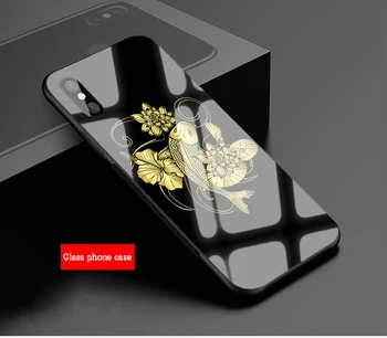 Juodojo aukso gėlių gėlių, rožių Prabanga grūdinto stiklo telefono dėklas, Skirtas iPhone 5 5S 6 6plus 7 7plus 8 8plus 