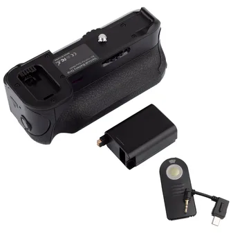 Micro USB Vertikali Rankena Battery Grip Laikiklis Pack + IR Nuotolinio Sony A6000