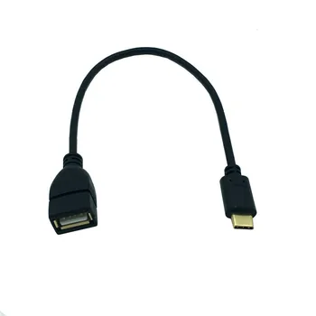 USB-C USB 3.1 C Tipo Up & Down & Kairėje ir Dešinėje Kampu 90 Laipsnių USB 2.0 Moterų OTG Kabeliu, skirta 