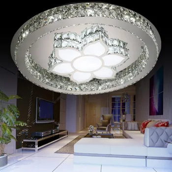 Naujas Prabangus Šiuolaikinės Paprasta Round Crystal Šviesos Restoranas Apšvietimas LED Kambarį Šviesa Miegamojo Apšvietimo šviestuvas led lempos
