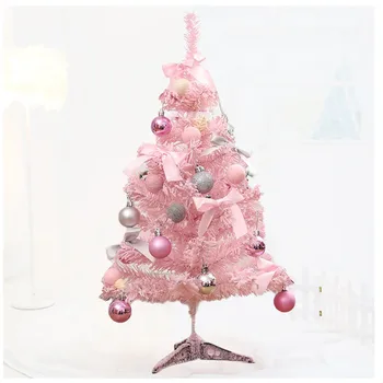 Dirbtinės Kalėdų Papuošalai Kalėdų Medis Rožinis, Flocking Medžio Paketo Šeimai Šalis Medį Lengva Surinkti Patalpų arbol de navidad