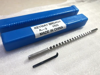 2mm 3mm Tiesioginio Tipo Keyway Broach Metrinių Dydžio greitapjovio Plieno CNC Pjovimo Staklių