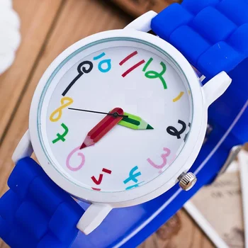 Silikoniniai Laikrodžiai Vaikai Pieštuku Žymiklį Studentų Žiūrėti Kvarciniai Laikrodžiai Dovanų Laikrodžiai H9