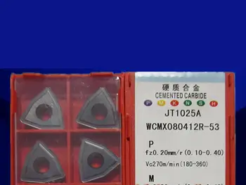 WCMX080412R-53 JT1025A CNC caribde įdėklai, 10VNT