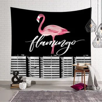 Flamingo serijos Gobelenas apdaila audiniu karšto pardavimo kabinti medžiaga atsitiktinis miegamojo puošmena Šiaurės šalių sienos kabo tap846