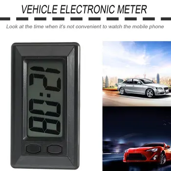 Automobilio Stilius LCD Skaitmeninis Ekranas Automobilis Automobilio prietaisų Skydelio Laikrodis su Kalendoriaus Rodymas Mini Nešiojamieji Automobilių Priedai