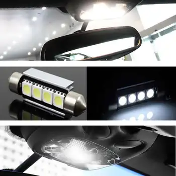 Volvo V70 XC70 02-07 Automobilio Salono LED Šviesos 17Pcs Auto Lemputes Doom Žibintai Canbus Automobilio Salono Lubų Skaitymo Lempos Balta 12V