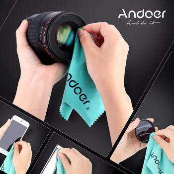 Andoer Valymo servetėlės Ekrano Stiklo objektyvų valikliu 3 VNT Canon Nikon DSLR Fotoaparatas Camcoder 