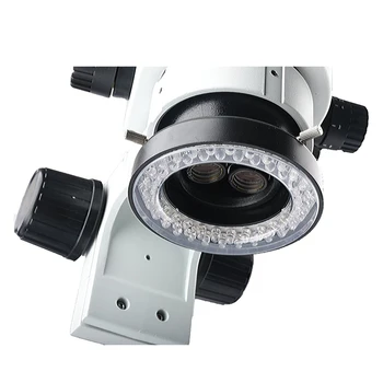 3.5-45X Didinimą Trinokulinis Stereo Junginys Zoom Mikroskopu WF10X/20 Okuliarai LED Šviesos Žiedas Papildomas Objektyvas 0,5 X/165mm