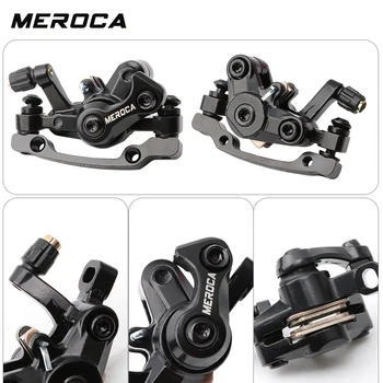 MEROCA Dviračio diskiniai stabdžiai kalnų dviratis, priekiniai ir galinis suportas aliuminio lydinio stabdžių suportas Linija, Traukiant Diskiniai Stabdžiai