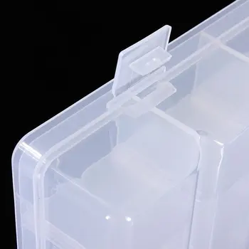 36 tinklelis skaidrus laikymo dėžutė papuošalų įrankių dėžė yra Maisto klasės, PP medžiagos talpinimo plastikinių dalių saugojimui lauke