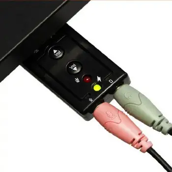 Practial Išorinė USB Garso plokštė USB Jack 3.5 mm Ausinių Digital Audio Adapteris, Mikrofonas, Garso plokštė Nešiojamas Kompiuteris