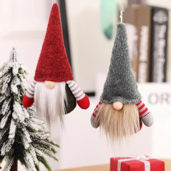Kalėdų Beveidis Gnome Santa Kalėdų Lėlės Apdailos Namų Pakabukas Dovanos, Papuošalai Šalis Tiekia Medžio Kabo Ornamentu