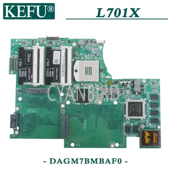 KEFU DAGM7BMBAF0 originalus mainboard Dell XPS 17 L701X su GT445M Nešiojamas plokštė