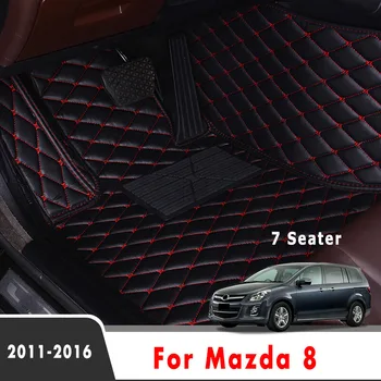 PN Automobilio Grindų Kilimėliai Mazda 8 2016 2013 2012 2011 (7 Vietų) Automobilių Reikmenys, Pledai Odos Užsakymą Apdaila