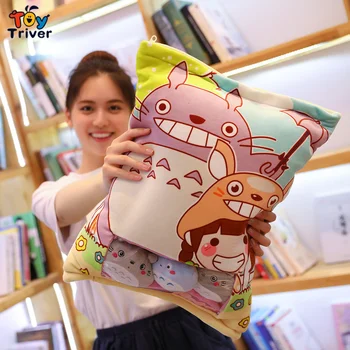 Totoro Pliušinis Žaislas Triver Japonų Animacijos Hayao Miyazaki Įdaryti Lėlės Pagalvėlės, Pagalvės Vaikams, Vaikams, Draugei Gimtadienio Dovana