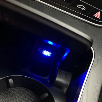 Automobilinis USB LED Atmosfera Žiburiai 