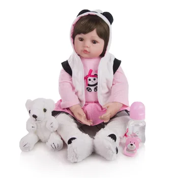 Reborn Baby Doll 60CM bebe Atgimsta Lėlės, Žaislai Vaikams, Lėlės Tikroviška Bamblys mergina nekilnojamojo gyvas Gimtadienio dovana