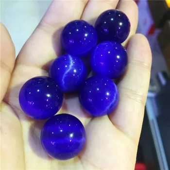 7pcs Graži Katė Akių Kristalų Tamsiai mėlyna kamuolys multi-color Septynių žvaigždučių masyvo namų puošybai 20mm