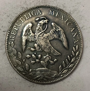 1849 m. (Mo AM) Meksika 8 Reales Sidabro Padengtą Kopijuoti Monetos