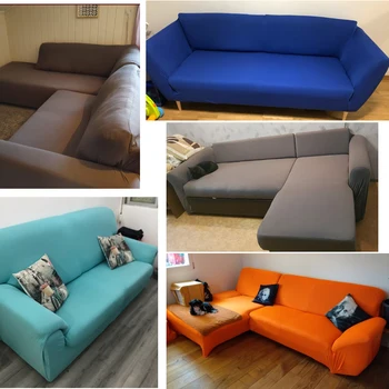 Naujos spalvos kieta užvalkalai, sofos odos sofa padengti kambarį 1/2/3/4-sėdynės sofos dangtelio kampe sofa cover L formos