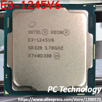Originalus Intel Xeon E3-1245V6 3.70 GHZ Quad-Core 8MB E3-1245 V6 LGA1151 14nm 73W E3 1245V6 nemokamas pristatymas E3 1245 V6