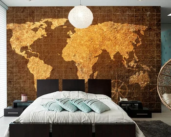 Papel de parede retro abstraktaus pasaulio žemėlapio 3d tapetai,gyvenamasis kambarys su virtuvės, miegamojo, biuro sienos dokumentų namų dekoro baras, kavinė freskos