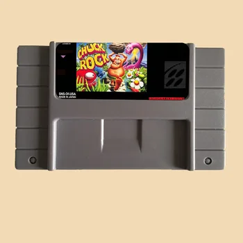 Chuck Roko 16 bitų Didelis, Pilkos spalvos Žaidimo Kortelę NTSC Žaidimų Konsolės