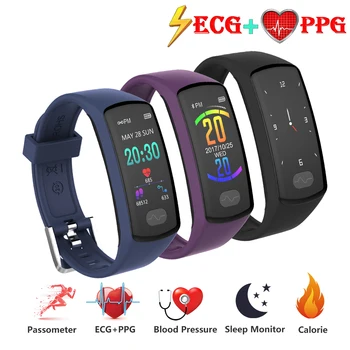 Smart Juosta Fitneso Apyrankę Širdies ritmo Monitorius Tracker Smart Apyrankė EKG/PPG Kraujo Spaudimas Smart Žiūrėti 