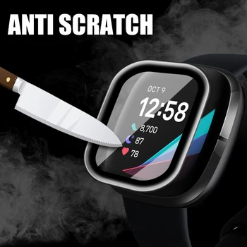 99D Lenktas Minkštas Apsauginės Plėvelės Fitbit Prasme Laikrodžiai Pilnas draudimas Screen Protector ( Ne Grūdintas Stiklas )