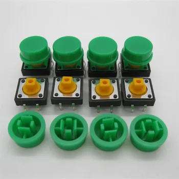 60PCS B3F-4055 Lytėjimo Touch Mygtukas Jungiklis Momentinį 12*12*7.3 MM taktiškumas Mikro jungiklis mygtukas +60PCS žalios spalvos, Taktiškumas Bžūp