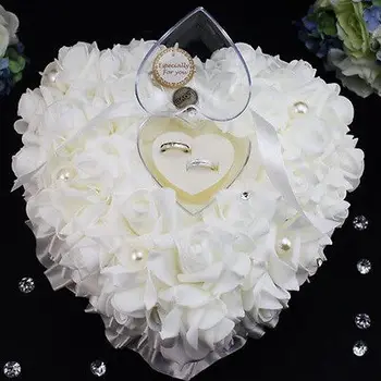 Dekoratyvinės Gėlės Romantiška Rose Vestuvių Dekoravimas Džiaugtis Širdies Formos Papuošalai Dovana Žiedas Guolio Dangtelis