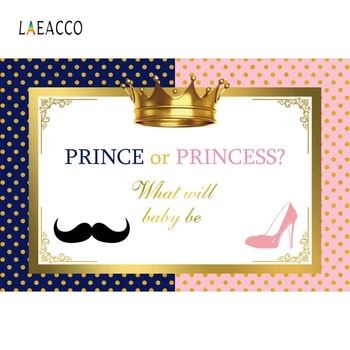 Laeacco Princas Princess Crown Fotografijos Fone Individualų Baby Shower Portretas Šeimos, Photocall Backdrops Fotostudija