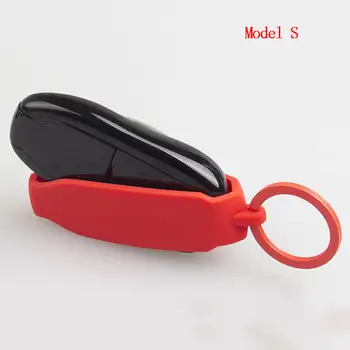 Silikoninė Guma Raktas Fob Protector Cover Atveju Tesla Model3 S X Remote Keyless
