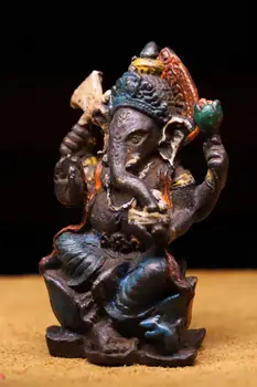 Tibeto vienuolynas kolekcijos vario gaminiai yra mušami rankomis, kaltiniais ir dažytos su elephant trunk Dramblys statula