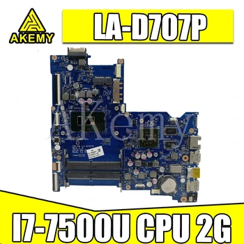 SAMXINNO HP 15-AY Nešiojamas Plokštė 903786-601 CDL50 LA-D707P I7-7500U CPU Testas OK