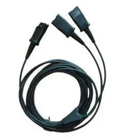Nemokamas Pristatymas Skambučių Centro QD į QD kištukinis Adapteris Taikomos PLT Rankų į Telefonus, 3 Y mokymo kabelis QD plug splitter