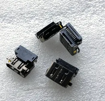 Kompiuterio plokštę PCB aukštos raiškos skaitmeninės perdavimo lizdų jungtys 19 pin juodos spalvos kojos