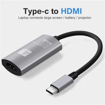 USB C Tipo HDMI Konverteris 4K*2K USB C Tipo C Adapterio Kabeliu, Skirta 