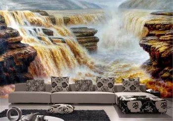 Sienos popieriaus Didelių Svajonių Krioklys Kraštovaizdžio 3D Sienų Tapetai, Interjero Dekoratyvinės Sienų Universalus Bauda Atmosfera Tapetai