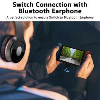 Bluetooth 5.0 o Siųstuvas Low Latency Tipas-C USB C Stereo Belaidžio ryšio Adapteris su Mic Nintendo Jungiklis PS4