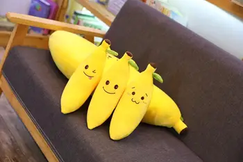 1pc 55/70cm Minkštas Kūrybos Bananų Kūdikio Pliušinis Lėlės Pagalvėlė Sofos Pagalvėlių Pripildytas Vaisių Pliušinis Žaislas Įdomus Gimtadienio Dovanos Vaikams