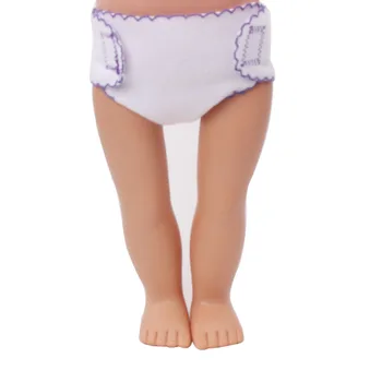 Lėlės priedai mielas Vystyklų Apatiniai Kelnės tinka 18 colių Mergina lėlės ir 43 cm baby doll, c540-c543