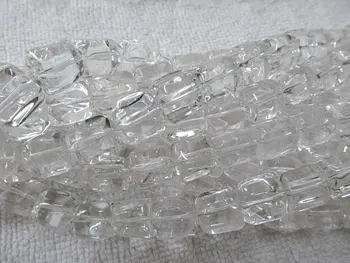 10-kaip 14mm visą kryptis natūralus baltas kvarco karoliukai laisvas skiltyje baras kristalų gergous papuošalai karoliukai