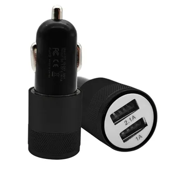 1PC 5V 3.1 Mini LED Įkrovikliai Dual 2 Port USB Kroviklis Automobilinis Adapteris Pažangaus Mobiliojo ryšio Telefono Greito Įkrovimo Didmeninės