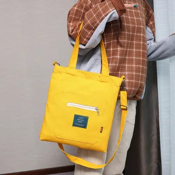 Rankinės prekės ženklo Pietų Korėjoje Harajuku studentų Tvirtas moterų drobė krepšiai Ponios krepšys Atsitiktinis pečių mados moterų Tote