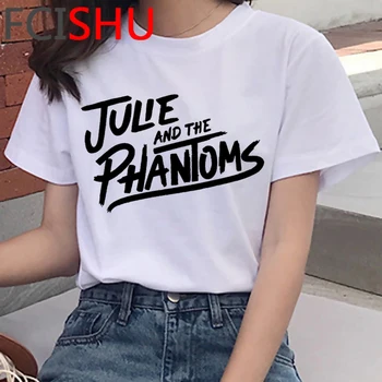 Julie Ir Fantomus vasaros top marškinėliai femme estetinės spausdinti pora drabužiai, drabužiai marškinėliai ulzzang